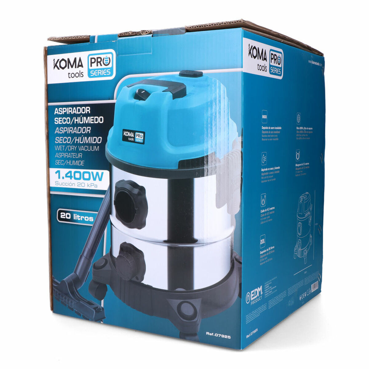 vacuum cleaner Koma Tools 1400 W 20 L-1