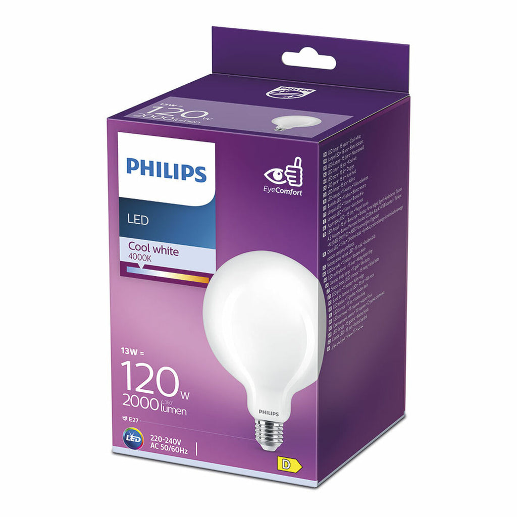 LED lamp Philips D 120 W 13 W E27 2000 Lm 12,4 x 17,7 cm (4000 K)-2
