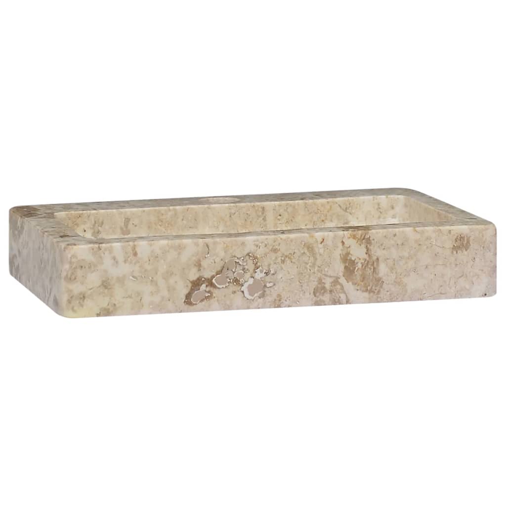 NNEVL Wall-mounted Sink Cream 38x24x6.5 cm Marble-2