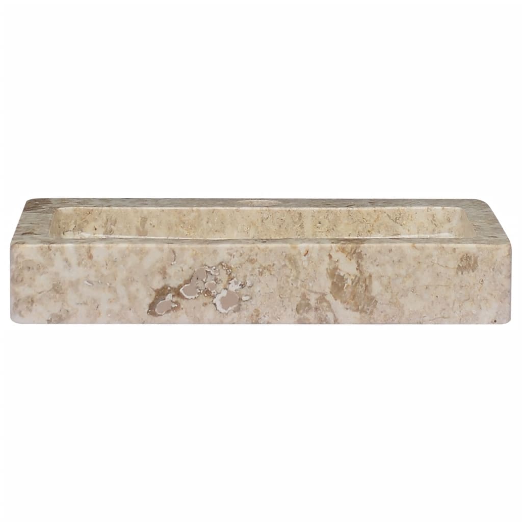 NNEVL Wall-mounted Sink Cream 38x24x6.5 cm Marble-3