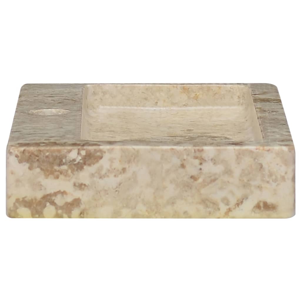 NNEVL Wall-mounted Sink Cream 38x24x6.5 cm Marble-4