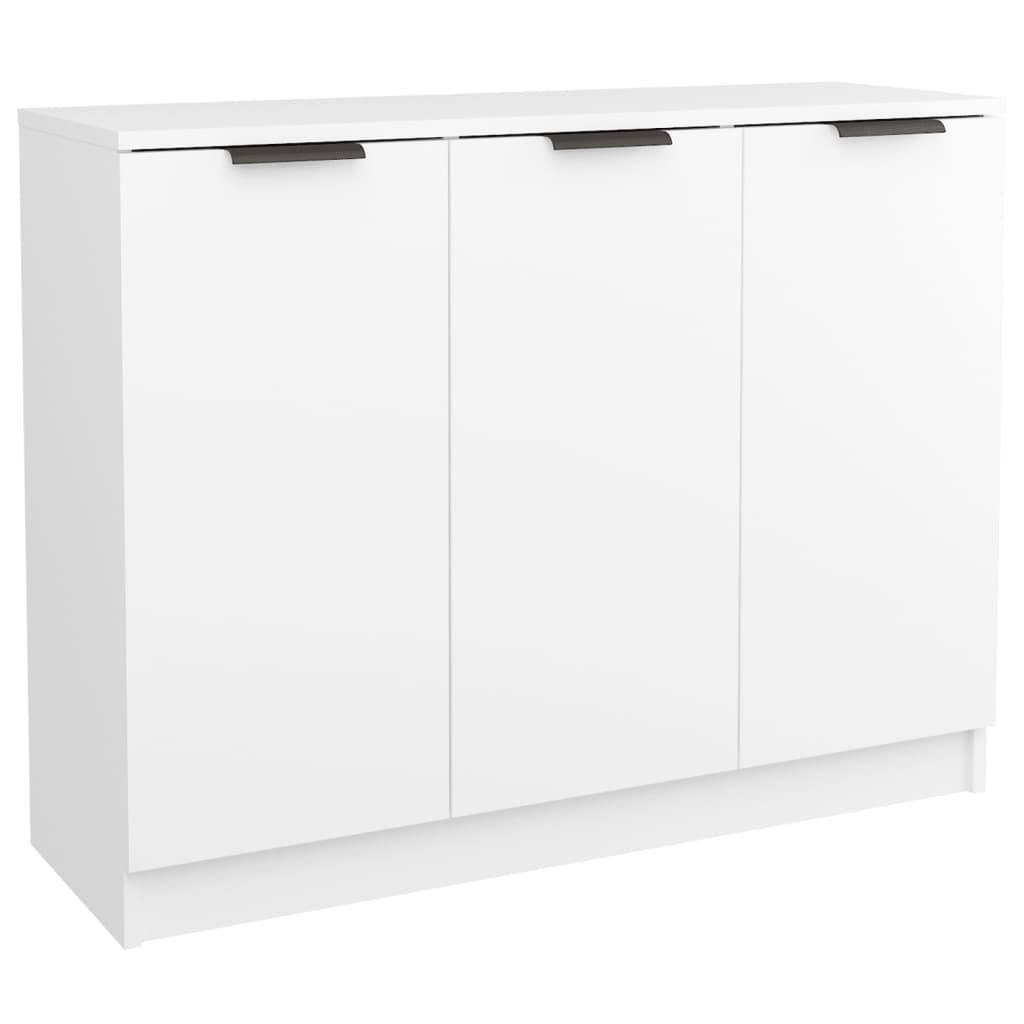 NNEVL Sideboard White 90.5x30x70 cm Engineered Wood-1