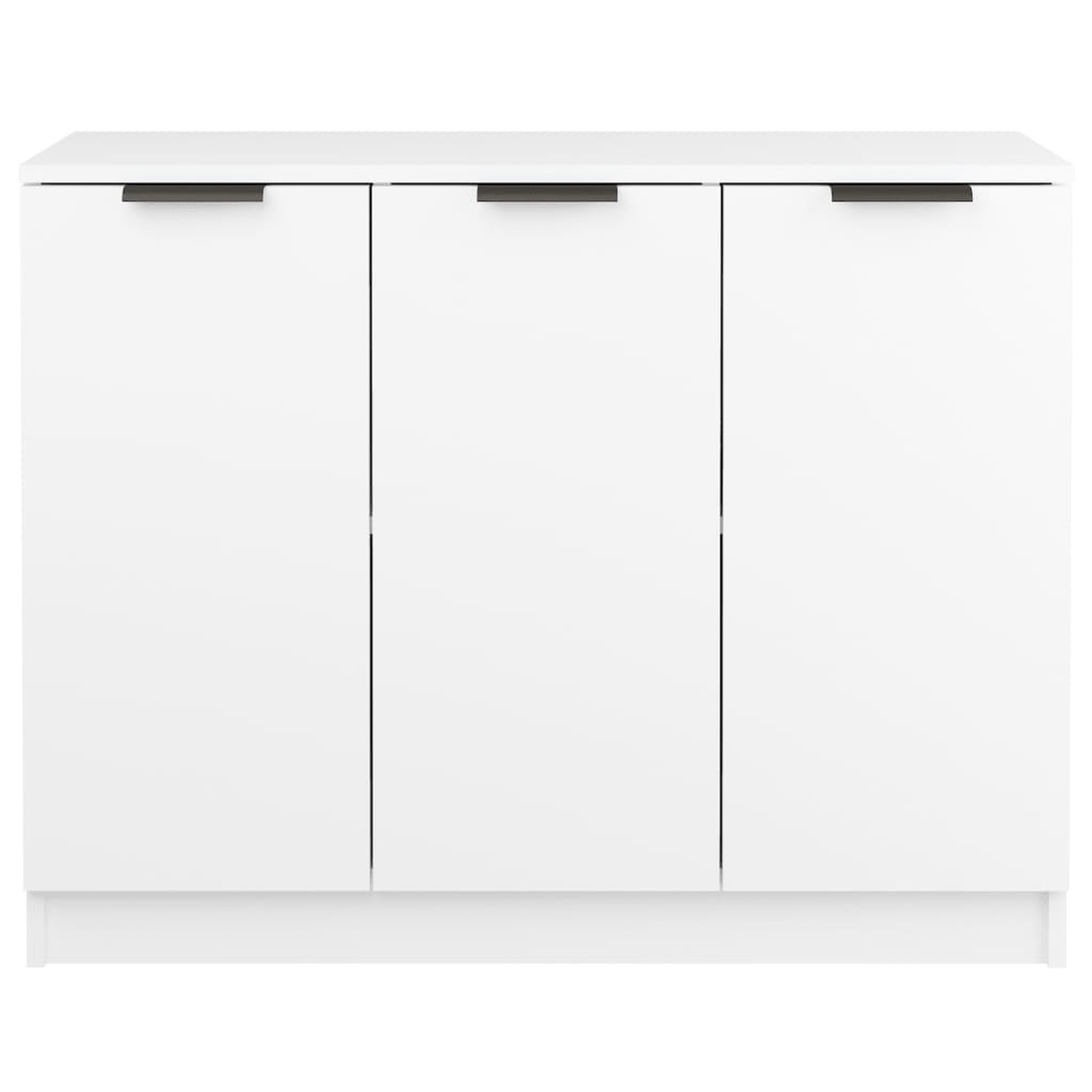 NNEVL Sideboard White 90.5x30x70 cm Engineered Wood-4