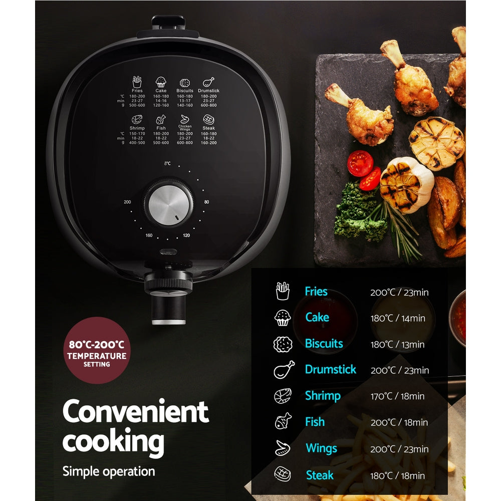 NNEDSZ Devanti Air Fryer 2.5L Knob Fryers-3