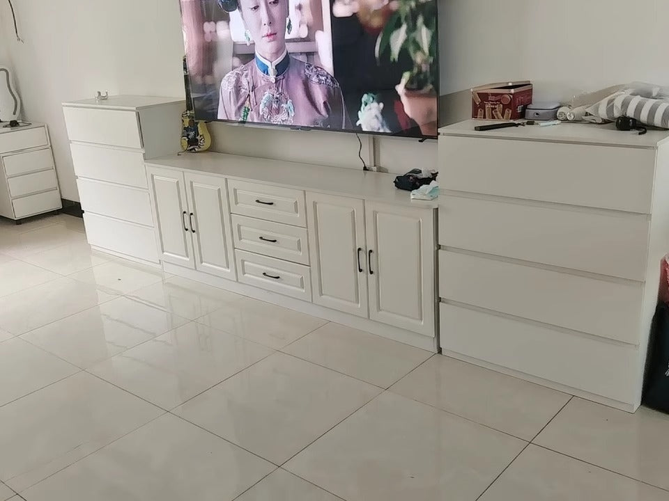 NNETB Solid Wood 5-Drawer Storage Cabinet for Bedroom-2