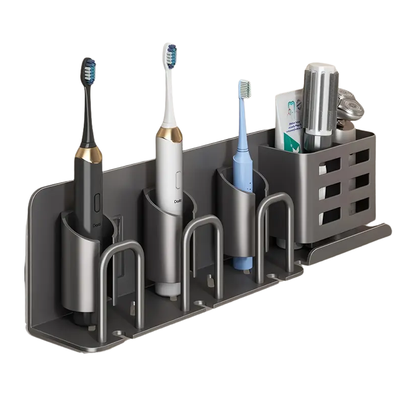 Wall Mount Aluminum Toothbrush Razor Holder-0